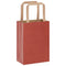 Papieren kraftzakken 50 st met hengsels 15x8x21 cm rood