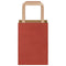 Papieren kraftzakken 50 st met hengsels 15x8x21 cm rood