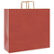 Papieren kraftzakken 50 st met hengsels 54x15x49 cm rood