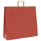 Papieren kraftzakken 50 st met hengsels 54x15x49 cm rood