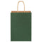 Papieren kraftzakken 50 st met hengsels 15x8x21 cm groen