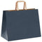 Papieren kraftzakken 50 st met hengsels 32x17x25 cm blauw