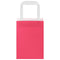 Papieren kraftzakken 250 st met hengsels 15x8x21 cm roze