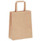 Papieren kraftzakken 50 st met hengsels 18x8x22 cm bruin
