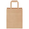 Papieren kraftzakken 50 st met hengsels 18x8x22 cm bruin