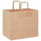 Papieren kraftzakken 250 st met hengsels 32x22x28 cm bruin