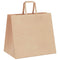 Papieren kraftzakken 250 st met hengsels 32x22x28 cm bruin