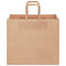 Papieren kraftzakken 250 st met hengsels 32x22x28 cm bruin