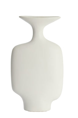 Light&living Vaas deco 23x9,5x40,5 cm TROVO keramiek wit