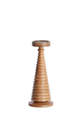 Light&living Kaarsenhouder Ø13,5x35 cm ALMOLA mango hout naturel
