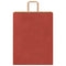 Papieren kraftzakken 250 st met hengsels 32x12x42 cm rood