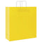 Papieren kraftzakken 50 st met hengsels 45x17x48 cm geel
