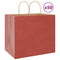 Papieren kraftzakken 50 st met hengsels 32x22x28 cm rood