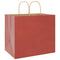 Papieren kraftzakken 50 st met hengsels 32x22x28 cm rood