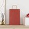 Papieren kraftzakken 50 st met hengsels 21x11x31 cm rood
