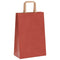 Papieren kraftzakken 50 st met hengsels 21x11x31 cm rood