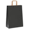 Papieren kraftzakken 50 st met hengsels 26x12x35 cm zwart