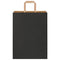 Papieren kraftzakken 50 st met hengsels 26x12x35 cm zwart