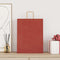 Papieren kraftzakken 50 st met hengsels 32x12x42 cm rood