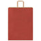 Papieren kraftzakken 50 st met hengsels 32x12x42 cm rood
