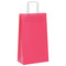 Papieren kraftzakken 50 st met hengsels 21x11x36 cm roze