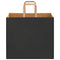 Papieren kraftzakken 250 st met hengsels 32x22x28 cm zwart