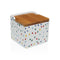 Zoutvaatje met deksel Versa DOTTY Keramisch Dolomite 12,2 x 11,5 x 12,2 cm