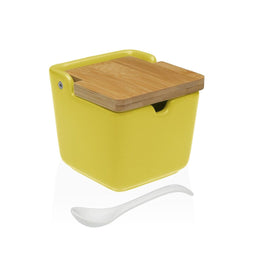 Suikerpot Versa Geel Keramisch 8,8 x 8,5 x 8,8 cm