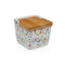 Zoutvaatje met deksel Versa Keramisch Blommor 8,8 x 8,5 x 8,8 cm