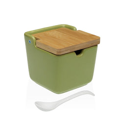Suikerpot Versa Groen Keramisch 8,8 x 8,5 x 8,8 cm