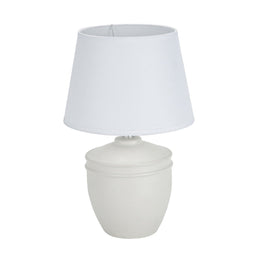 Bureaulamp Versa Aurelia Wit Katoen Keramisch 40 W 20 x 31,5 cm