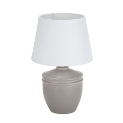Bureaulamp Versa Aurelia Grijs Katoen Keramisch 40 W 20 x 31,5 cm