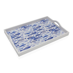Dienblad Versa Aqua 2 Hout MDF 30 x 5 x 45 cm