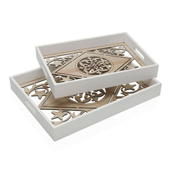 Set van trays Versa Hout MDF 29,5 x 39,5 x 5 cm