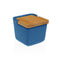 Zoutvaatje met deksel Versa Blauw Keramisch 8,8 x 8,5 x 8,8 cm