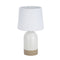 Bureaulamp Versa Duo Wit Linnen Keramisch 40 W 18 x 32,5 cm