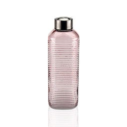 Waterfles Versa Roze Glas Aluminium 1 L 8,3 x 23,5 x 8,3 cm