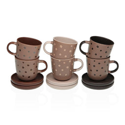 Set van Kopje met Schotel Versa Adanna Keramiek