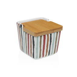Zoutvaatje met deksel Versa LIGNE Keramisch 8,8 x 8,5 x 8,8 cm