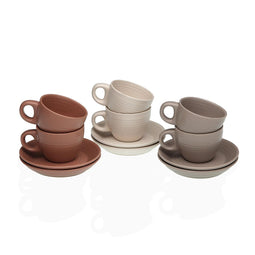 Set van Kopje met Schotel Versa Awa Keramiek