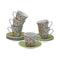Set van Kopje met Schotel Versa Porselein Blommor