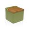 Zoutvaatje met deksel Versa Groen Keramisch 12,2 x 11,5 x 12,2 cm