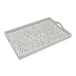 Dienblad Versa Dotty Hout MDF 30 x 5 x 45 cm