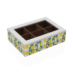 Box for Infusions Versa Hout 17 x 7 x 24 cm Citroen