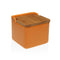 Zoutvaatje met deksel Versa Oranje Keramisch 12,2 x 11,5 x 12,2 cm