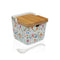 Suikerpot Versa Keramisch 8,8 x 8,5 x 8,8 cm Blommor