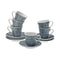 Set van Kopje met Schotel Versa Blauw Porselein