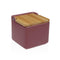 Zoutvaatje met deksel Versa BURGUNDY Keramisch 12,2 x 11,5 x 12,2 cm