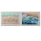 Schilderij Home ESPRIT Strand Mediterrane 72,5 x 3 x 52,5 cm (2 Stuks)