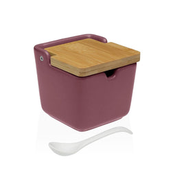 Suikerpot Versa Burgundy Keramisch 8,8 x 8,5 x 8,8 cm